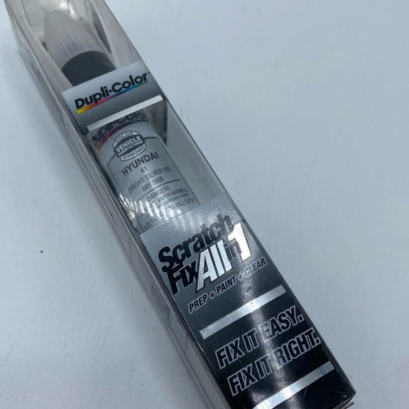 Dupli-Color AHY1800 All-in-1 Touch Up Paint For Hyundai Bright Silver (M) K1 - Picture 1 of 4